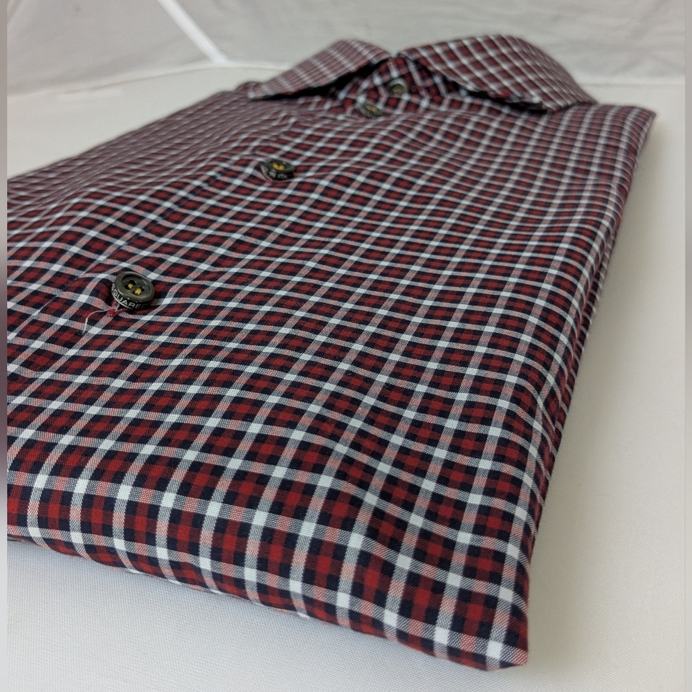 DSQUARED Men's Plaid Dress Shirt